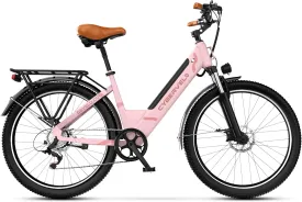 26" Electric Bike for Adults  Powerful 1000W Motor, 48V Removable Battery, 7-Speed, Front Suspension & LCD Display  Commuter and Mountain EBike for Women