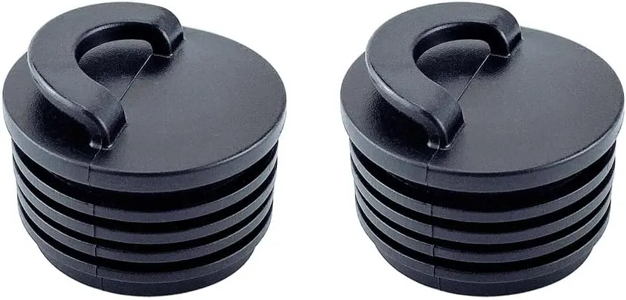 2PCS 40mm Black Rubber Drain Holes Plugs Scupper Stopper Bungs Drainage Kayak Marine Boat Rafting Dinghy Canoe Raft Marine Hardware