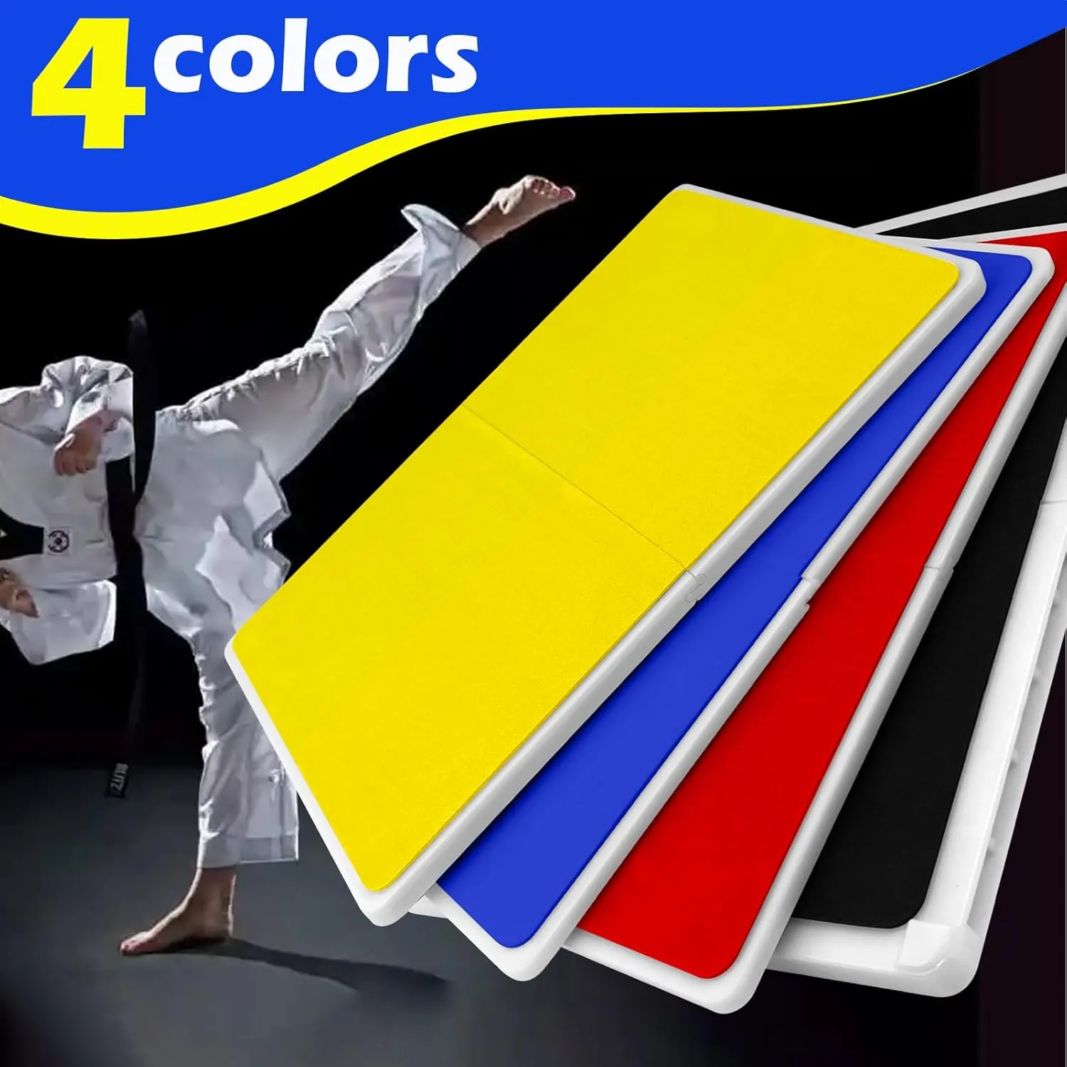 4 Pack Rebreakable Boards Martial Arts,Taekwondo Breaking Boards for Kids,Karate Boards for Breaking Kids,Adults Karate Breaking Boards Rebreakable se,Boxing Arts Training Equipment Gifts