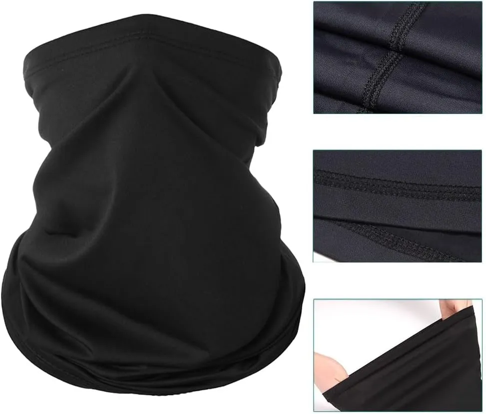 6 Pieces Summer Face Cover Scarf Mens Neck Gaiter For Men Women UV Protection Face Breathable Sun Protection Cycling Running