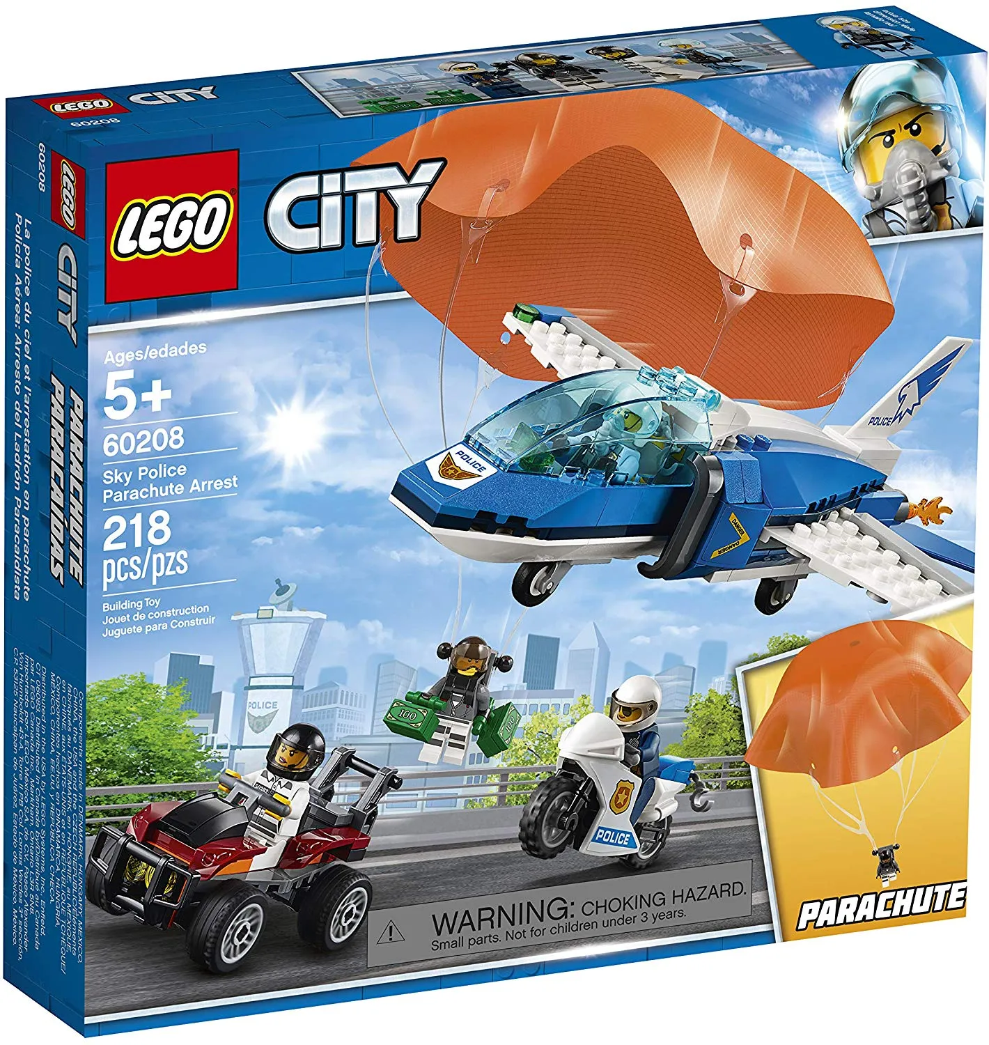 60208 LEGO® City Police Sky Police Parachute Arrest