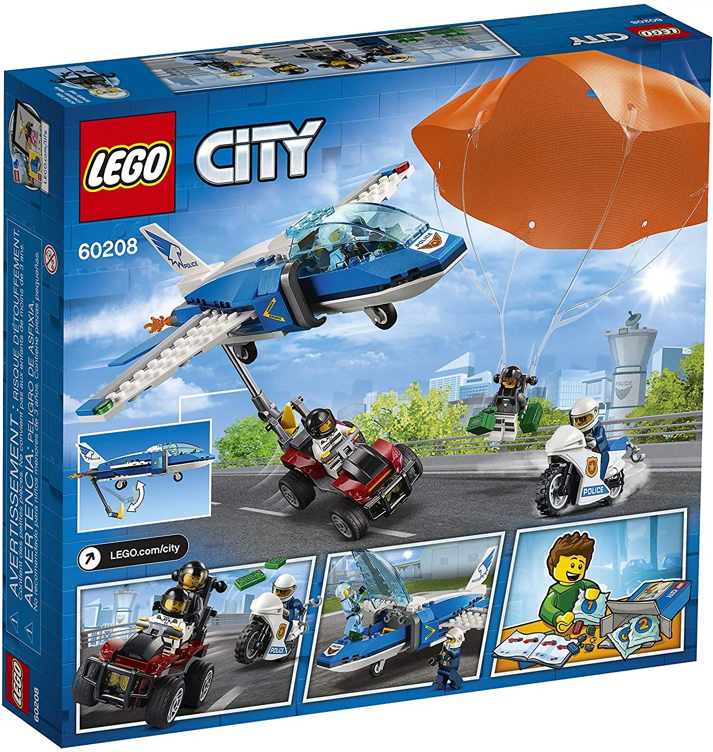 60208 LEGO® City Police Sky Police Parachute Arrest