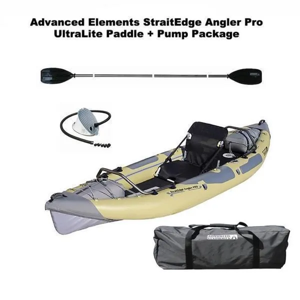 Advanced Elements StraitEdge Angler Pro 1 Person Inflatable Fishing Kayak
