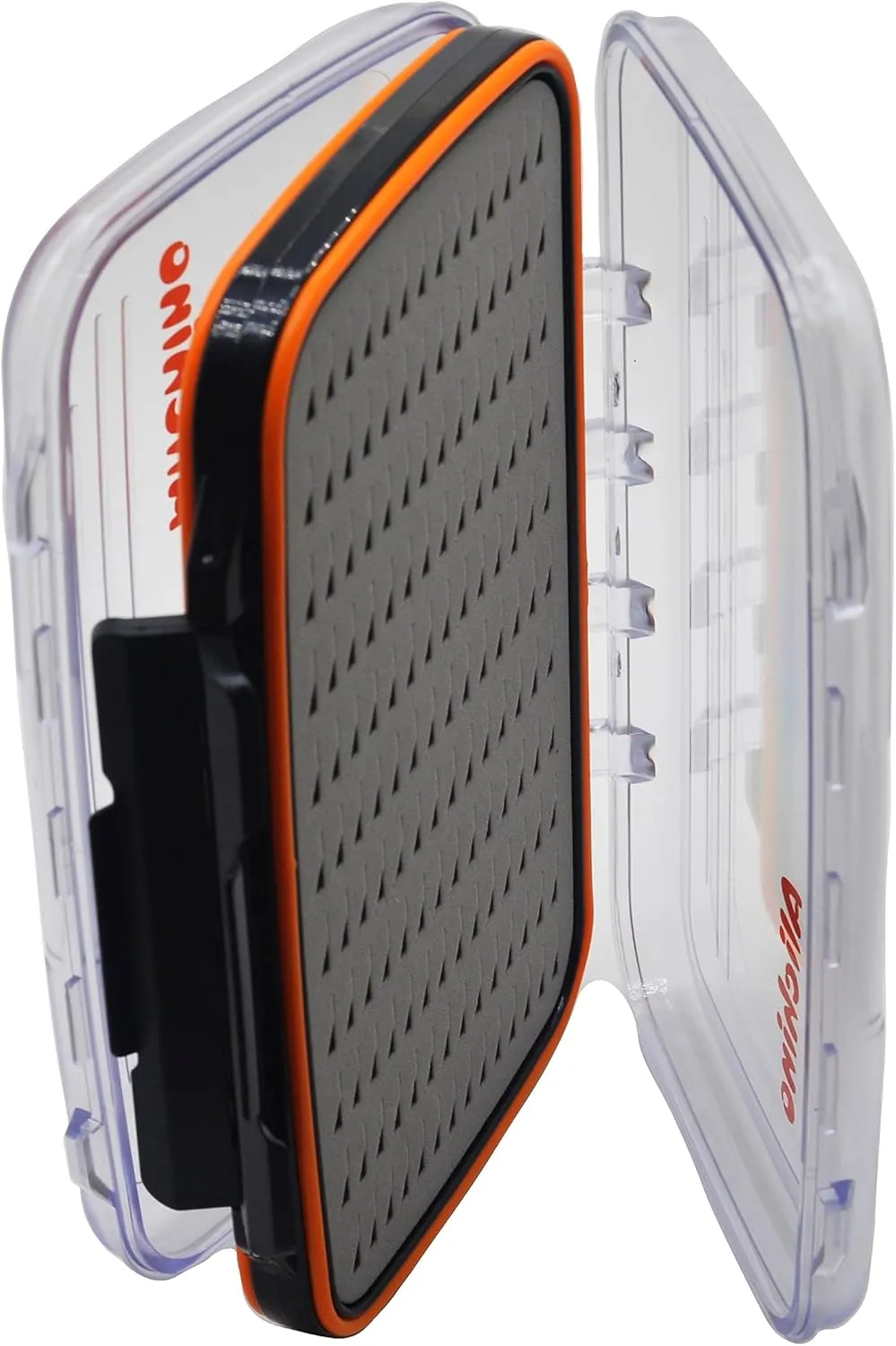 ALICHINO Fly Box for Fly Files Ice Jig Box Two Sided Waterproof Fly Fishing Box for Nymphs and Streamers (Grey Foam Insert, M 7.3 * 4.5 * 1.6Inch)