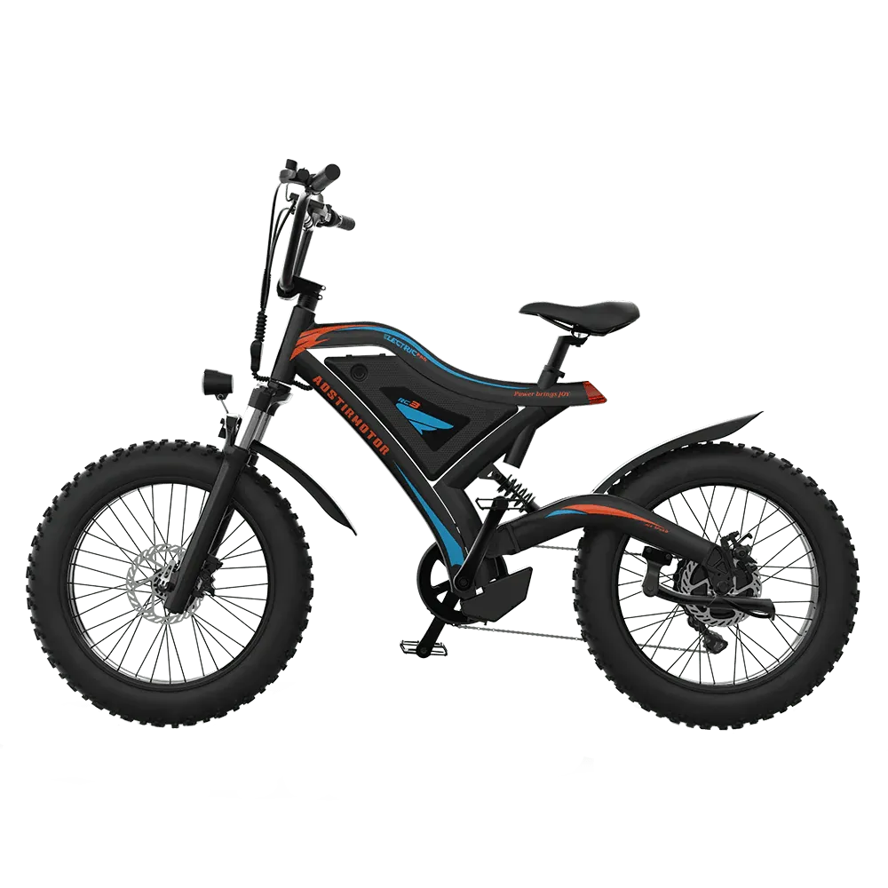 Aostirmotor Electric Bike - 48V 15Ah 500W Versatile EBike S18-MINI