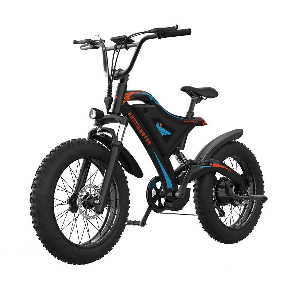 Aostirmotor Electric Bike - 48V 15Ah 500W Versatile EBike S18-MINI
