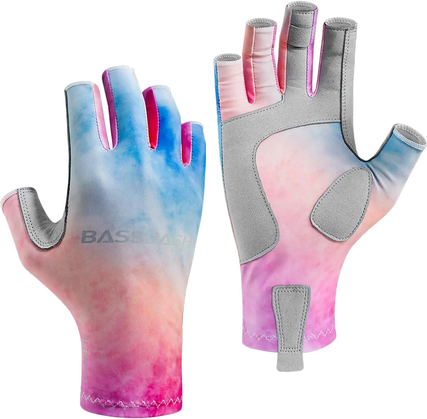 BASSDASH ALTIMATE UPF 50  Womens Fishing Gloves UV Sun Protection Fingerless Gloves for Kayaking Paddling Hiking Cycling Driving Shooting Training