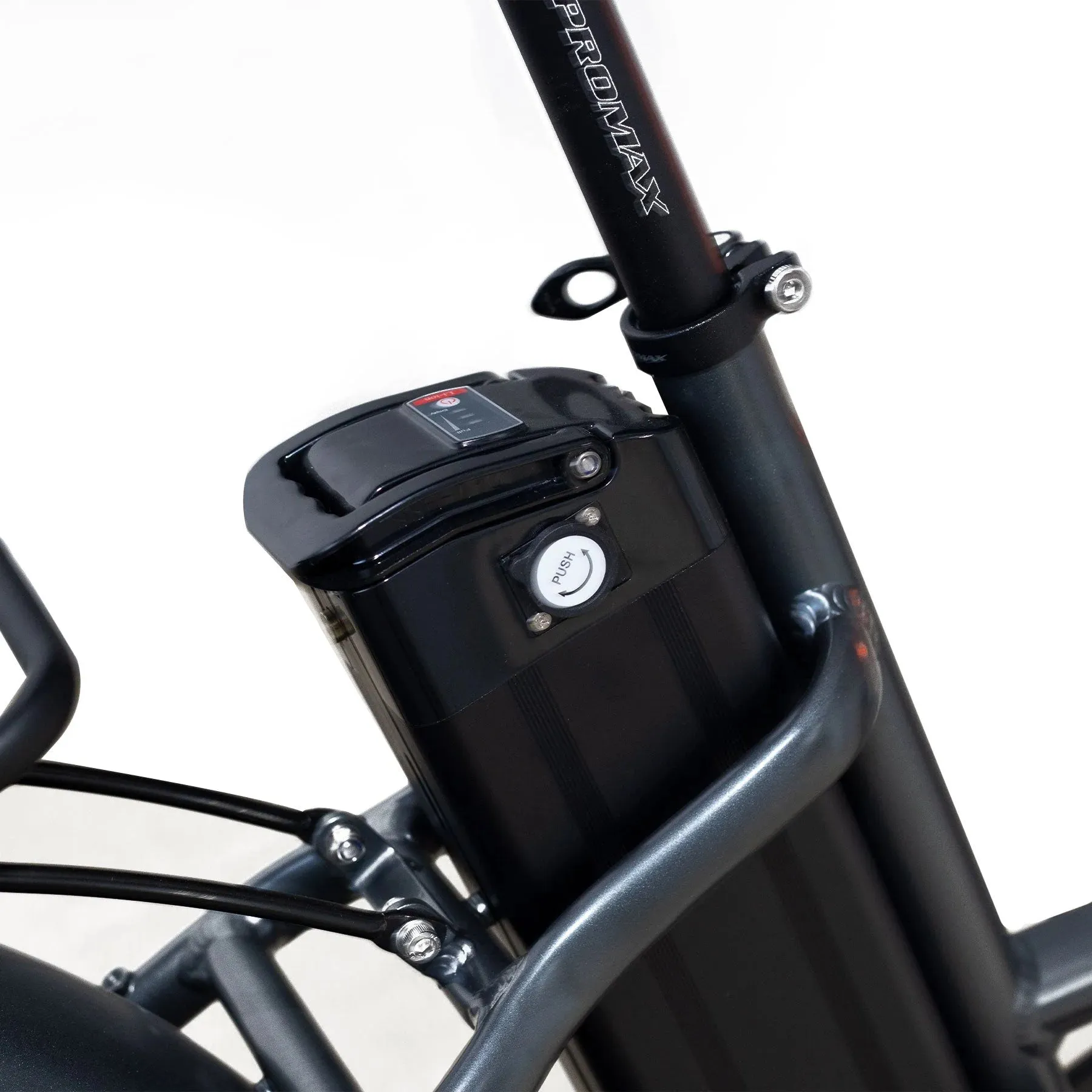 Coastal Cruiser Fat Tire Step Thru Mini Beach Cruiser Electric Bike - 750W, 52V, 17 Ah, 20x4",rack and fenders included!
