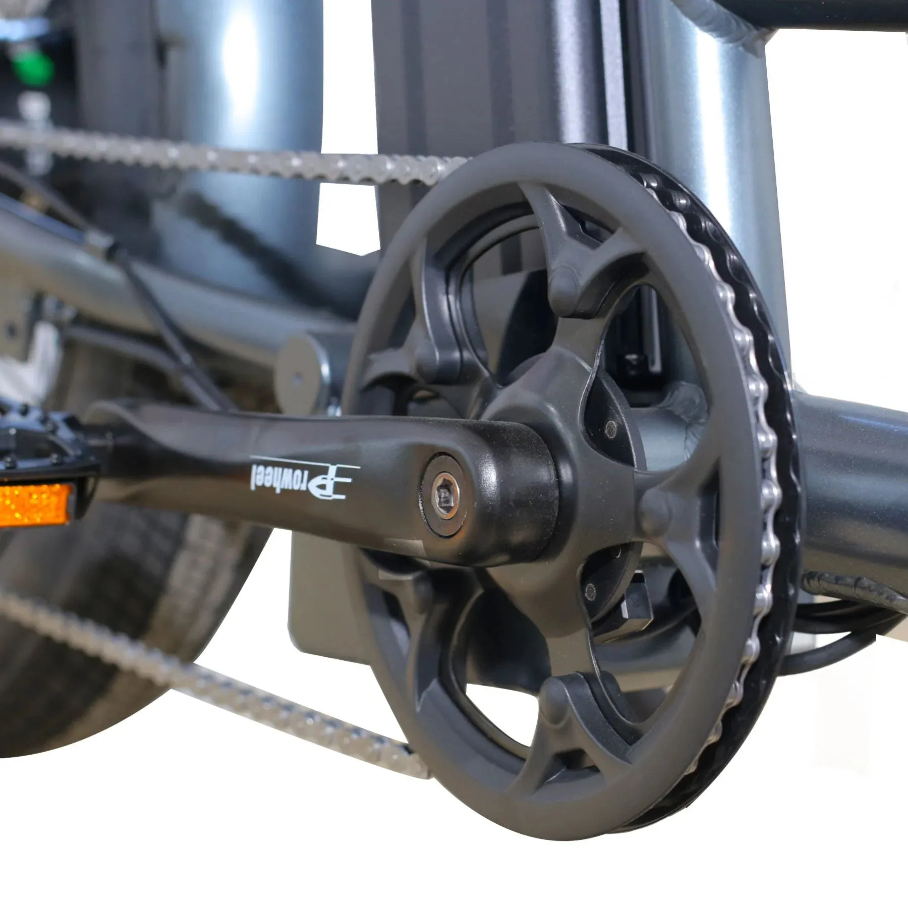 Coastal Cruiser Fat Tire Step Thru Mini Beach Cruiser Electric Bike - 750W, 52V, 17 Ah, 20x4",rack and fenders included!