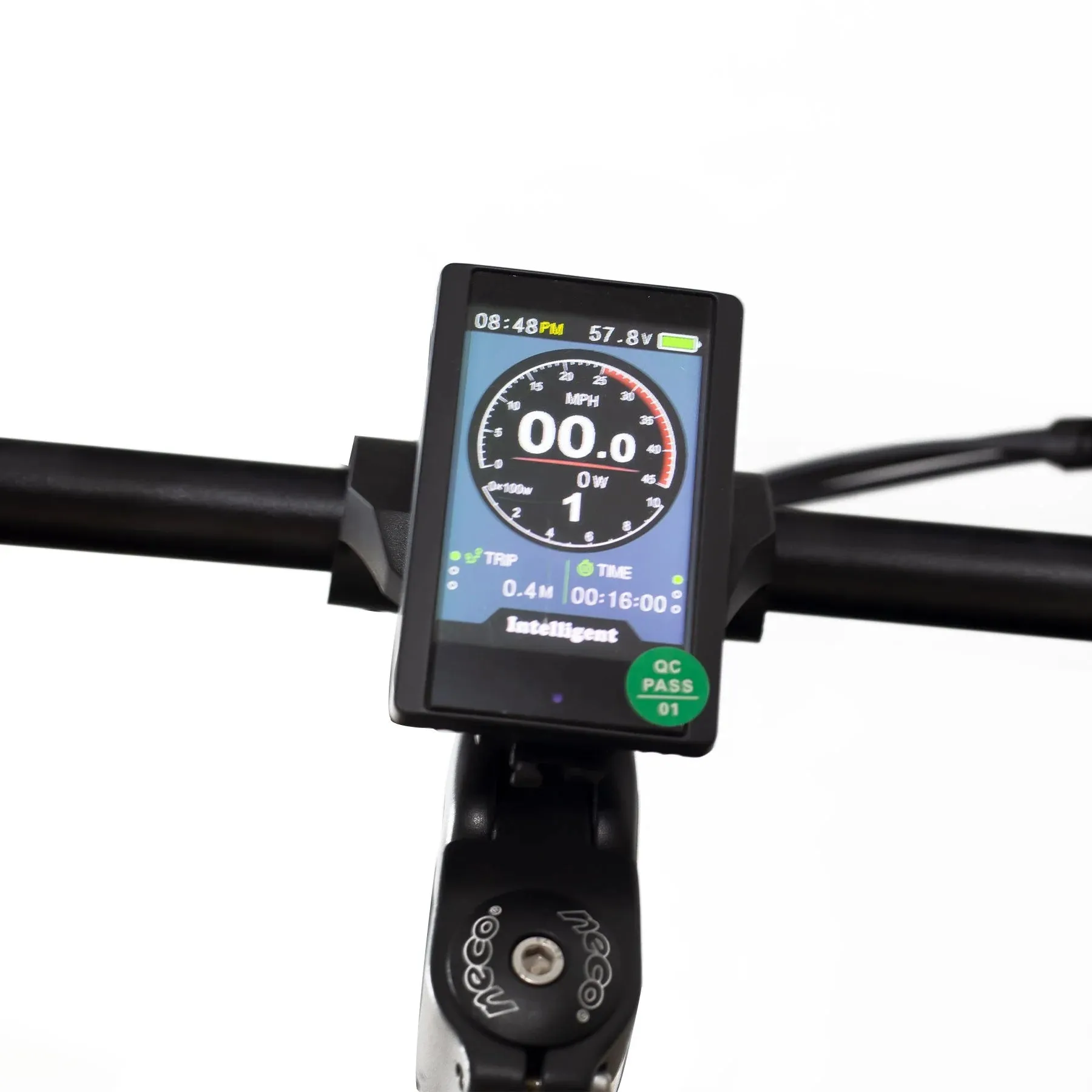 Coastal Cruiser Fat Tire Step Thru Mini Beach Cruiser Electric Bike - 750W, 52V, 17 Ah, 20x4",rack and fenders included!