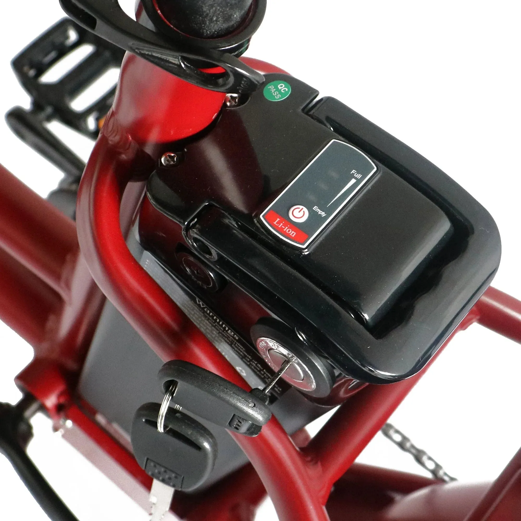Coastal Cruiser Fat Tire Step Thru Mini Beach Cruiser Electric Bike - 750W, 52V, 17 Ah, 20x4",rack and fenders included!