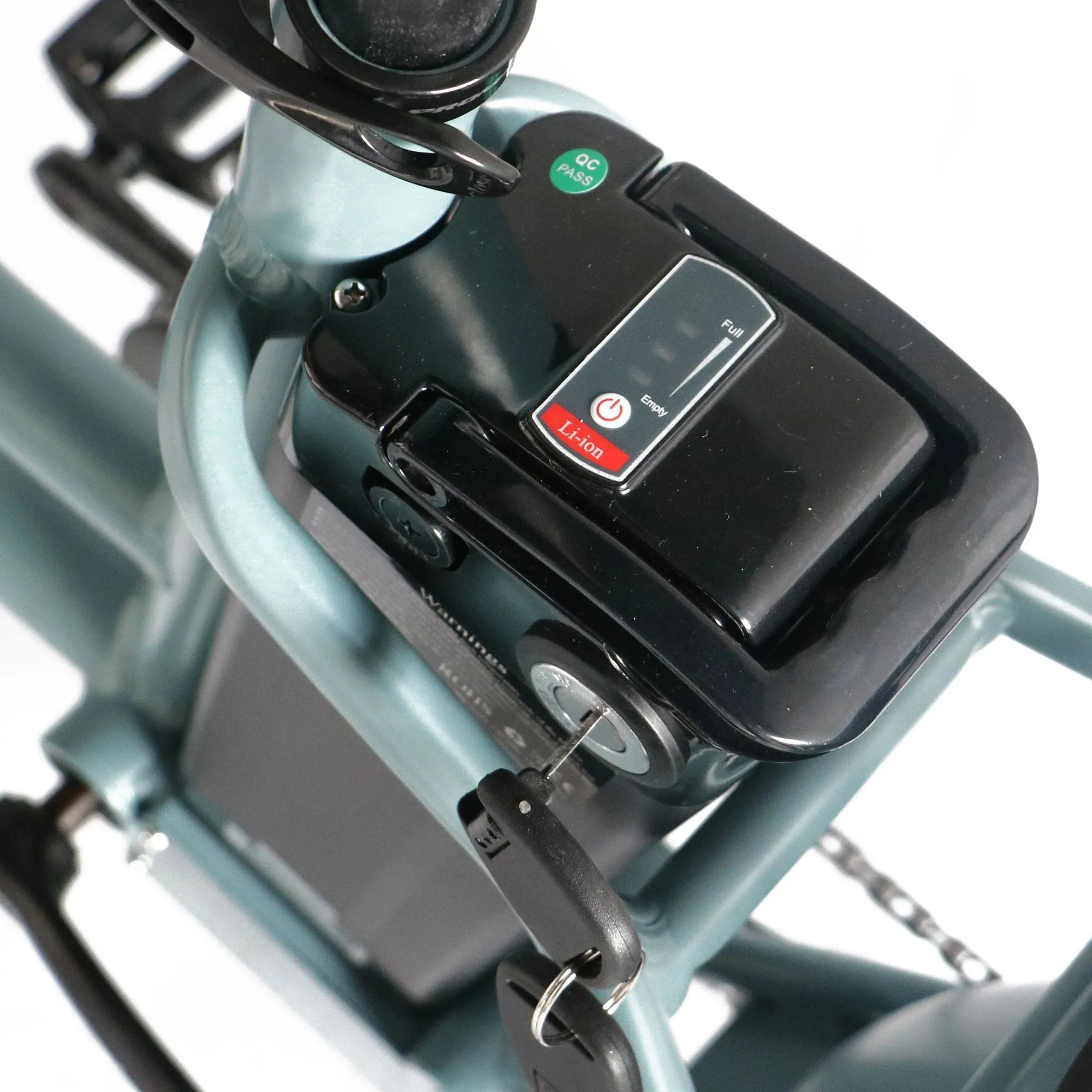 Coastal Cruiser Fat Tire Step Thru Mini Beach Cruiser Electric Bike - 750W, 52V, 17 Ah, 20x4",rack and fenders included!
