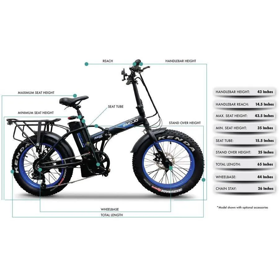 Emojo Lynx Pro Ultra 48V/10.4Ah 500W Folding Electric Bike