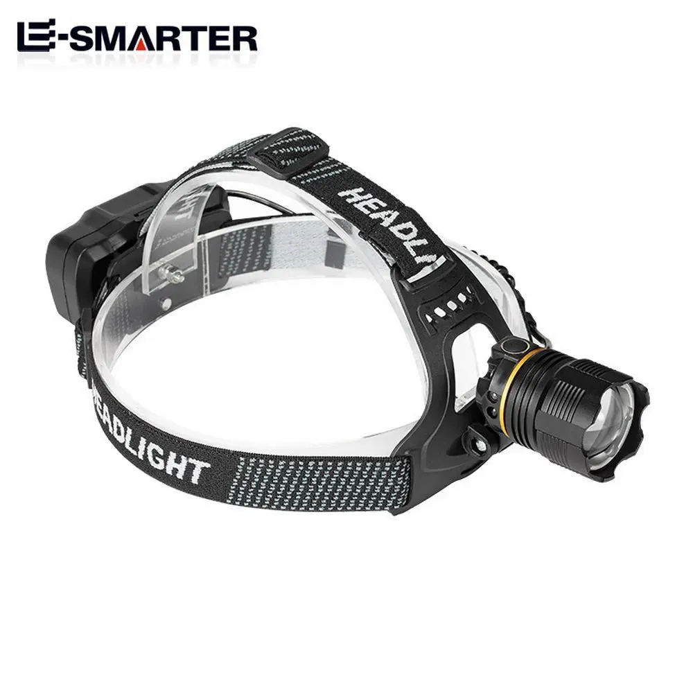 High Power Headlamp Flashlight LED Torch New XHP90 Sensor Headlight 18650 Rechargeable Fishing Camping Lantern