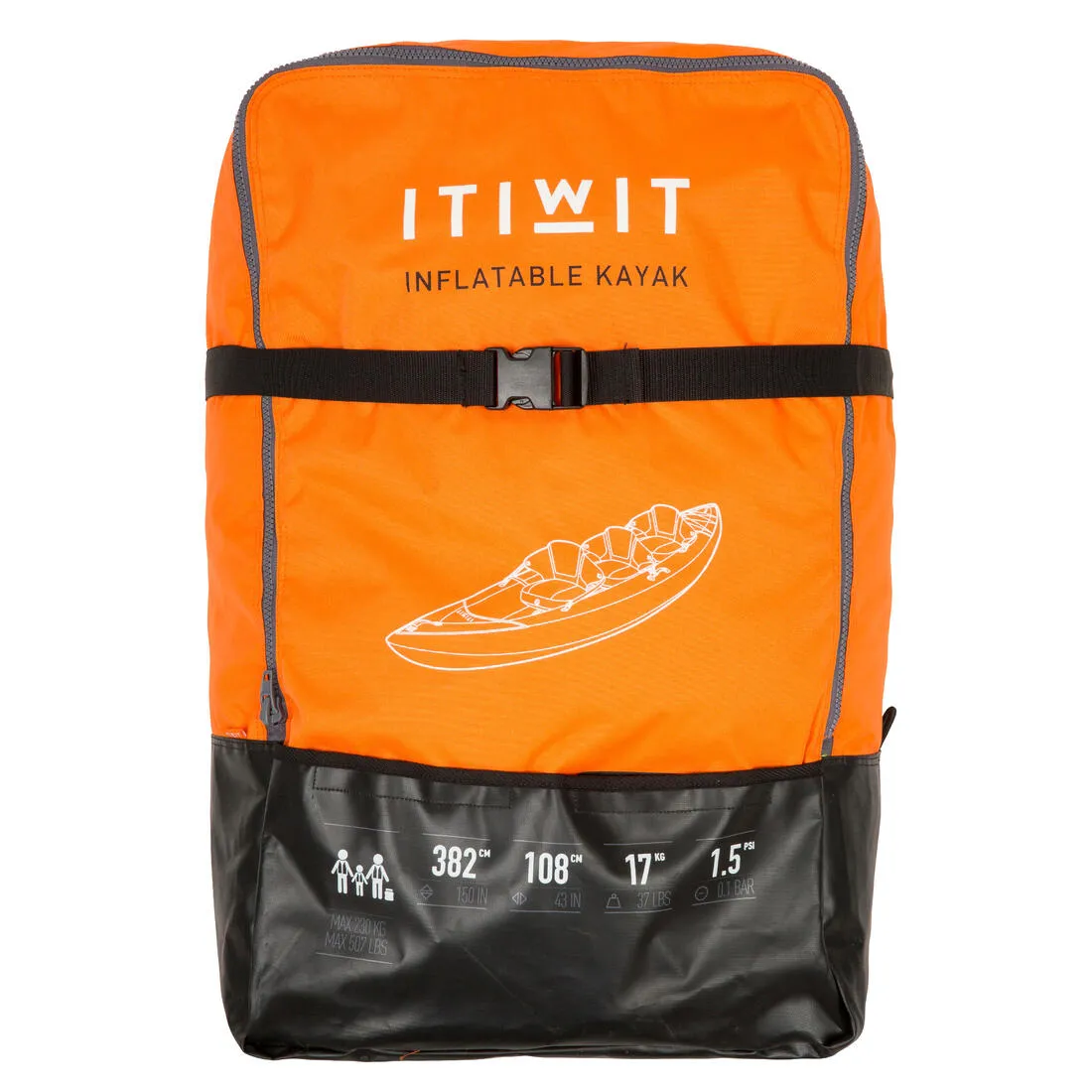 Inflatable Cruising Kayak 2-3 Person - Itiwit 3