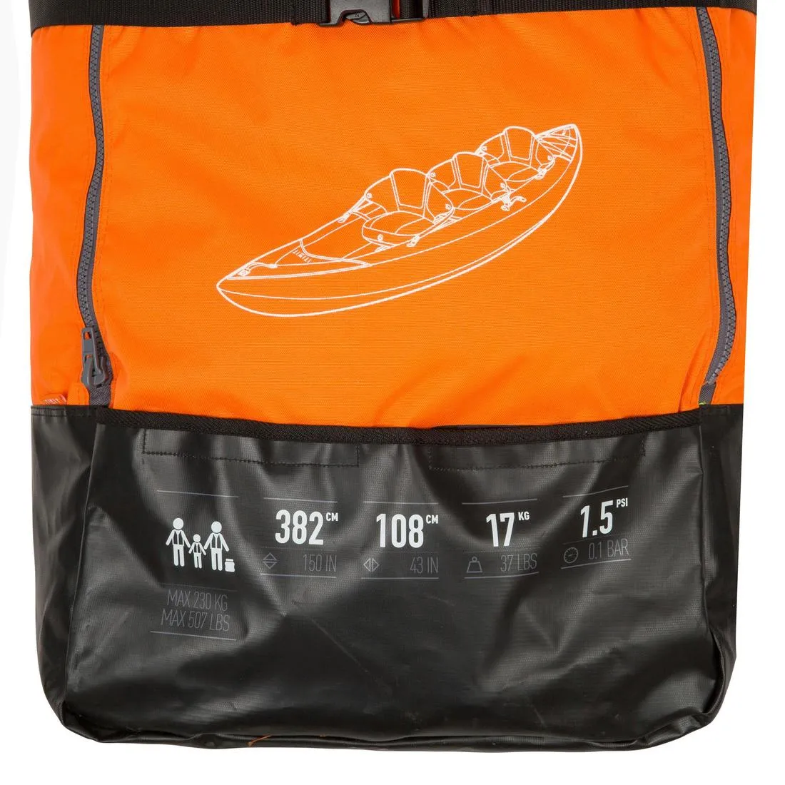 Inflatable Cruising Kayak 2-3 Person - Itiwit 3