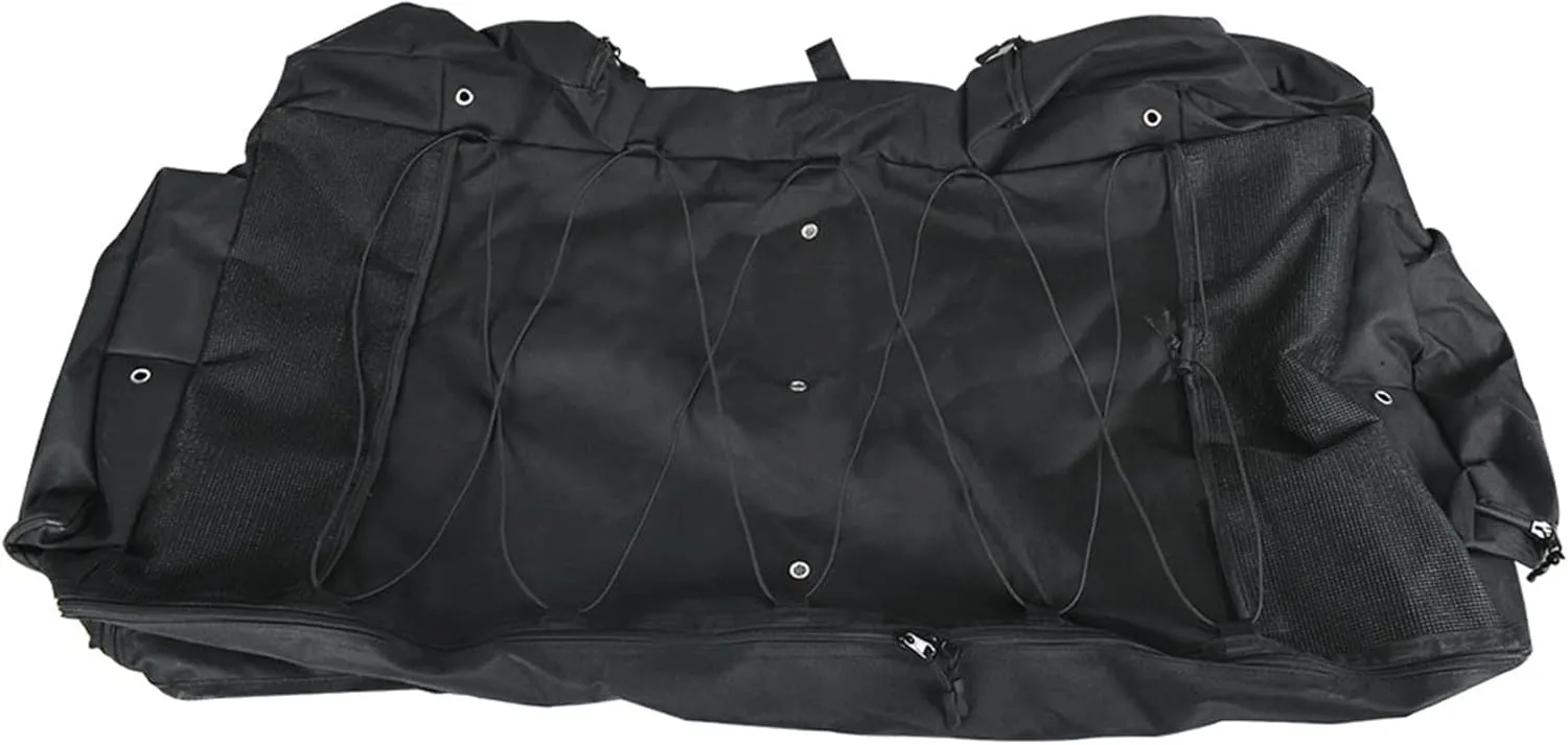 Jacket Storage Bag housing up to 6 Life Jackets for Most T-Tops, Bimini Tops and Pontoon Tops, Black