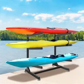 Kayak Storage Rack 3-tier/2-tier, Kayak Rack Heavy Duty, Storage Rack for Standup Paddleboard, Surfboard, Kayak, Freestanding