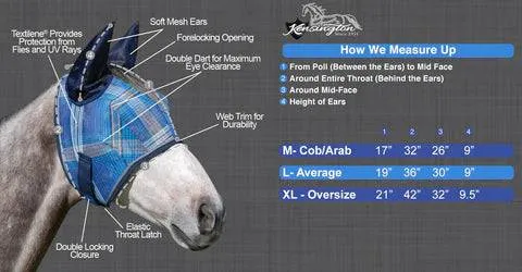 Kensington UV Fly Mask With Ears