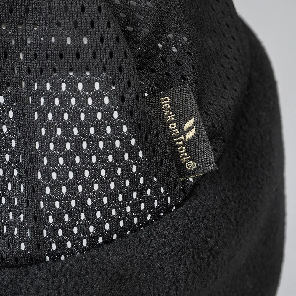 Large (57- 59 cm) Back On Track Fleece Headband with Mesh Top Black