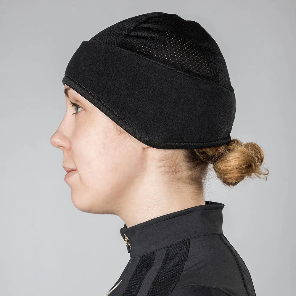 Large (57- 59 cm) Back On Track Fleece Headband with Mesh Top Black