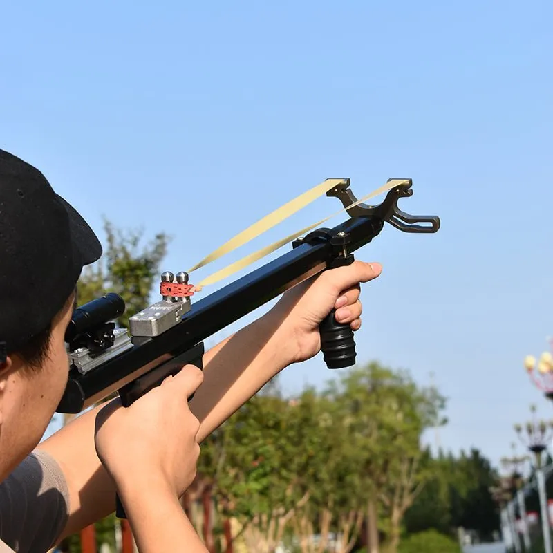 LR1 Long Rod Slingshot With Laser Light