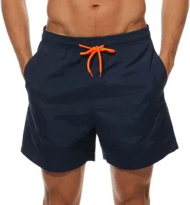 Men Swim Trunks Board Shorts with Mesh Lining Bathing Suits for Beach Swimwear Swimming