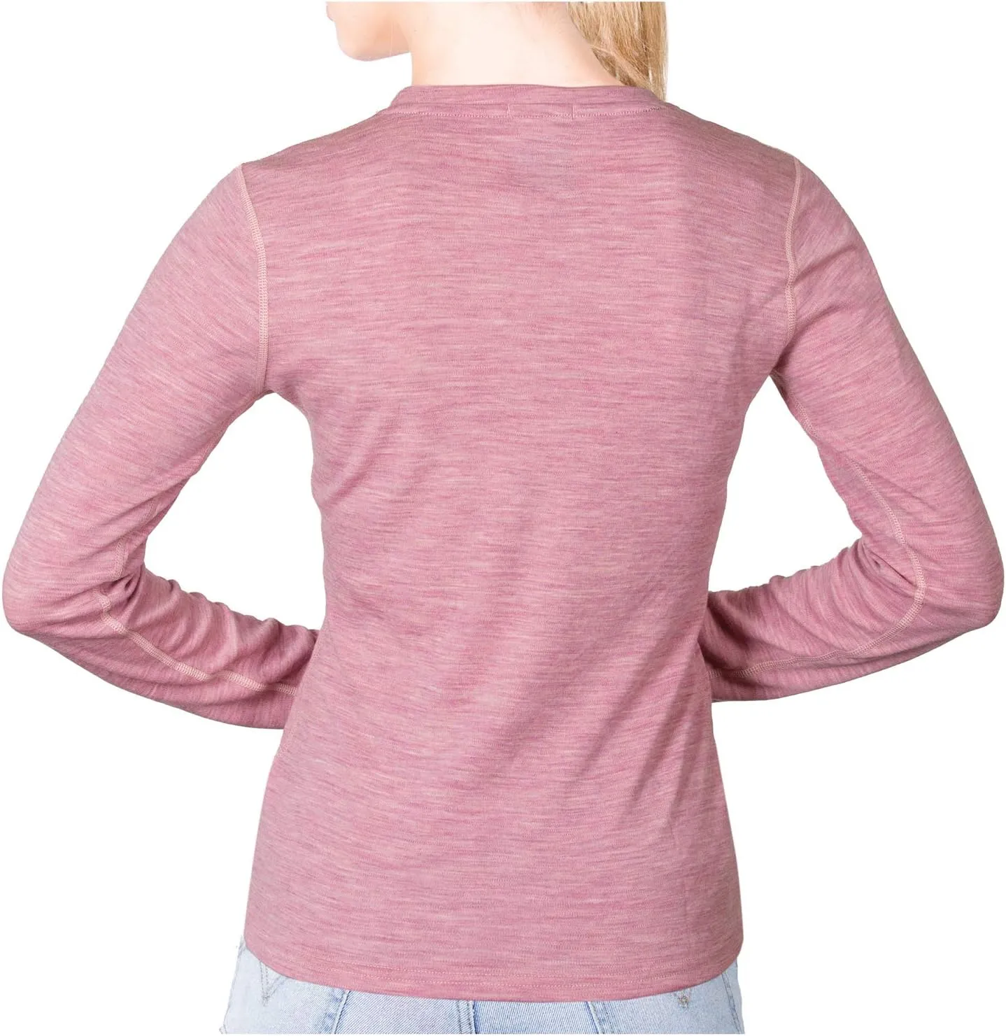 MERIWOOL Womens Base Layer 100% Merino Wool Midweight Long Sleeve Thermal Shirt