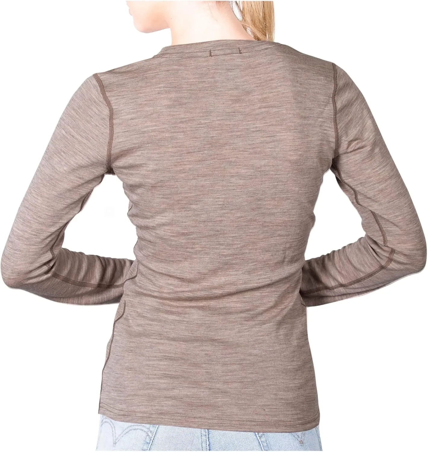 MERIWOOL Womens Base Layer 100% Merino Wool Midweight Long Sleeve Thermal Shirt