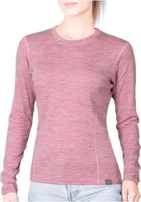 MERIWOOL Womens Base Layer 100% Merino Wool Midweight Long Sleeve Thermal Shirt