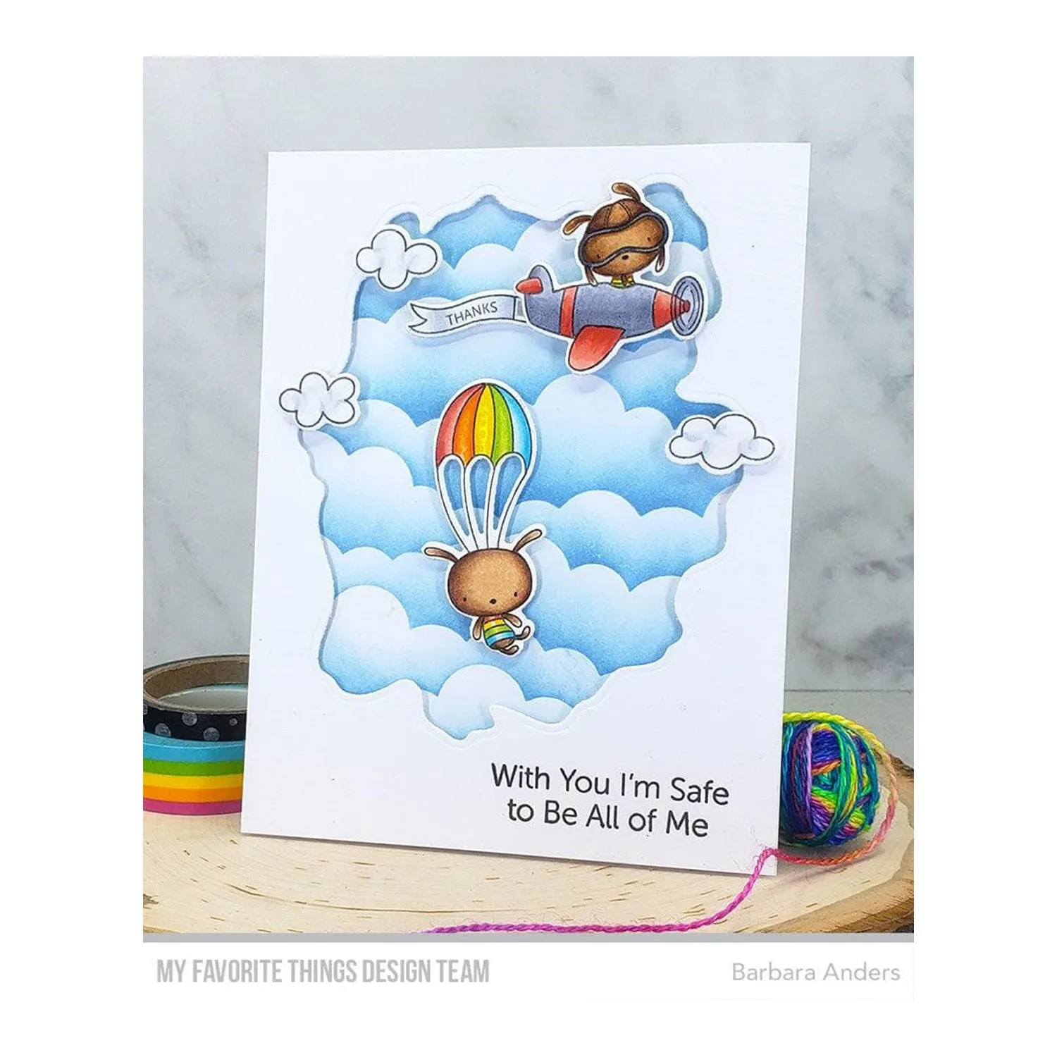 My Favorite Things Clear Stamps 4"x 6" - Parachute Pals*