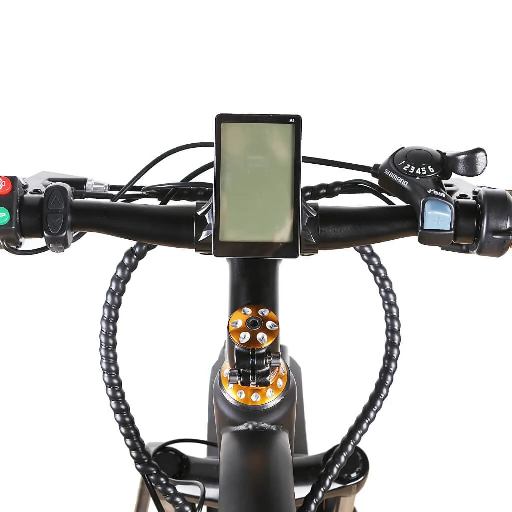 Nakto Super Cruiser 26" Fat Tire 500W 48V Electric Bike Black