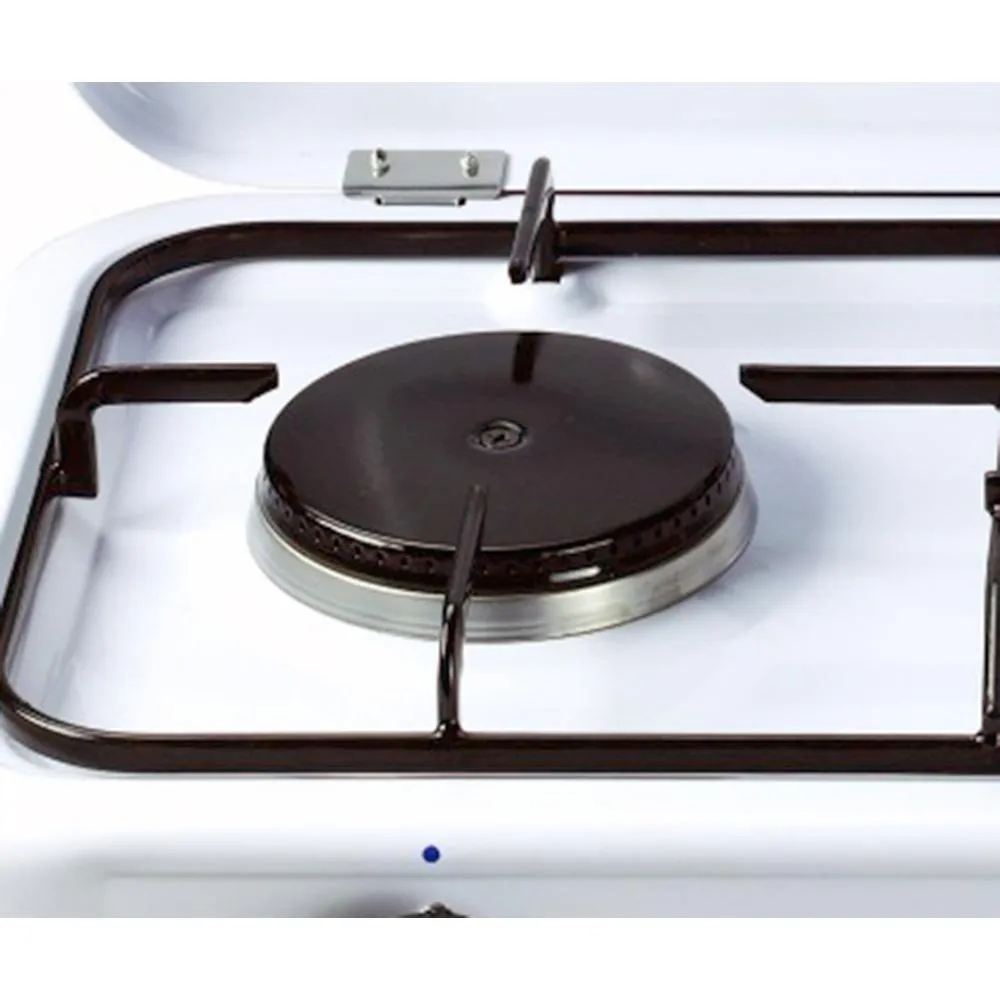NJ-03 Camping Gas Stove 3 Burner Enamel Lid Outdoor