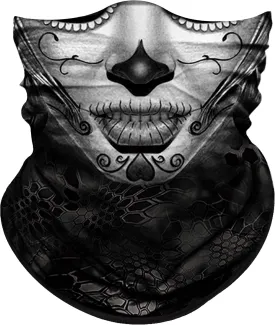 Obacle Skull Face Mask for Women Dust Wind Sun Protection Rave Festival Riding