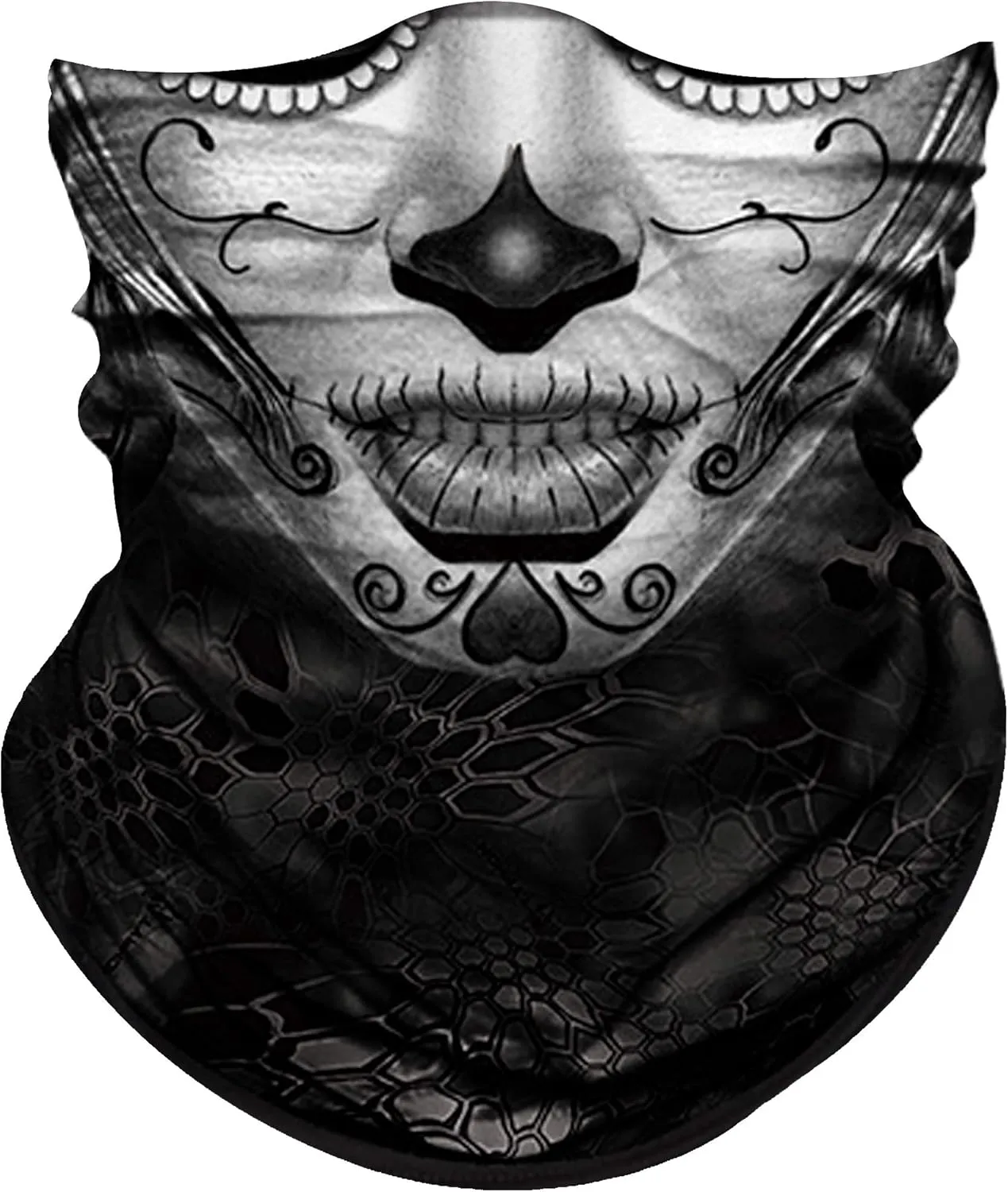 Obacle Skull Face Mask for Women Dust Wind Sun Protection Rave Festival Riding