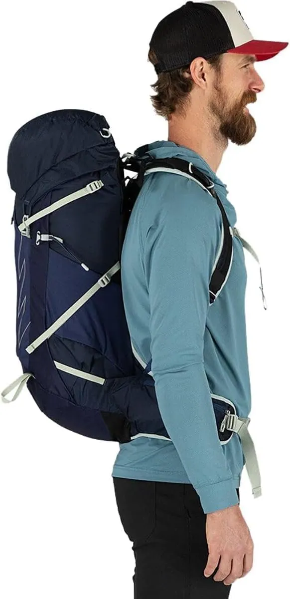 Osprey Talon 33L Men's Hiking Backpack with Hipbelt, Sawdust/Earl Grey, L/XL