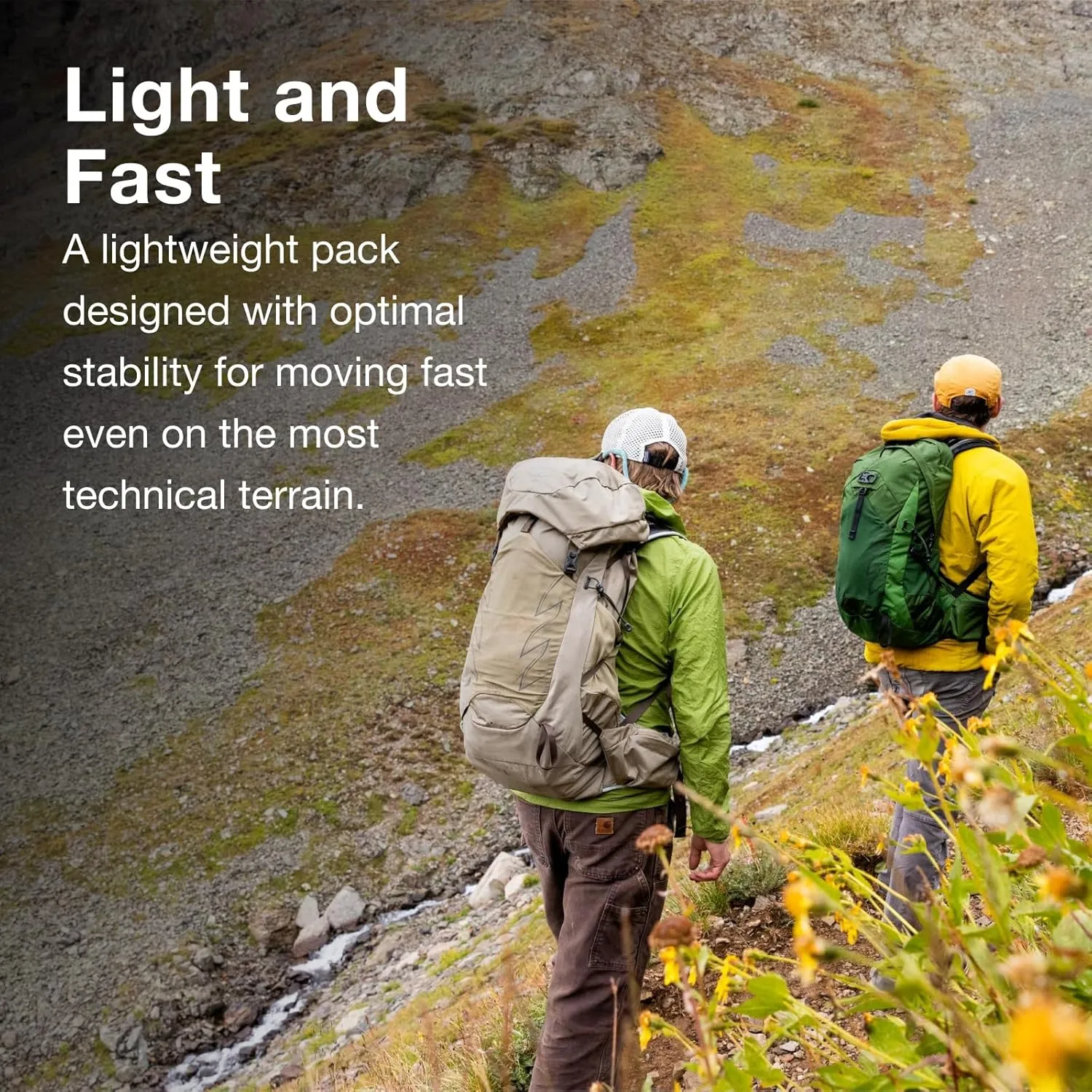 Osprey Talon 33L Men's Hiking Backpack with Hipbelt, Sawdust/Earl Grey, L/XL