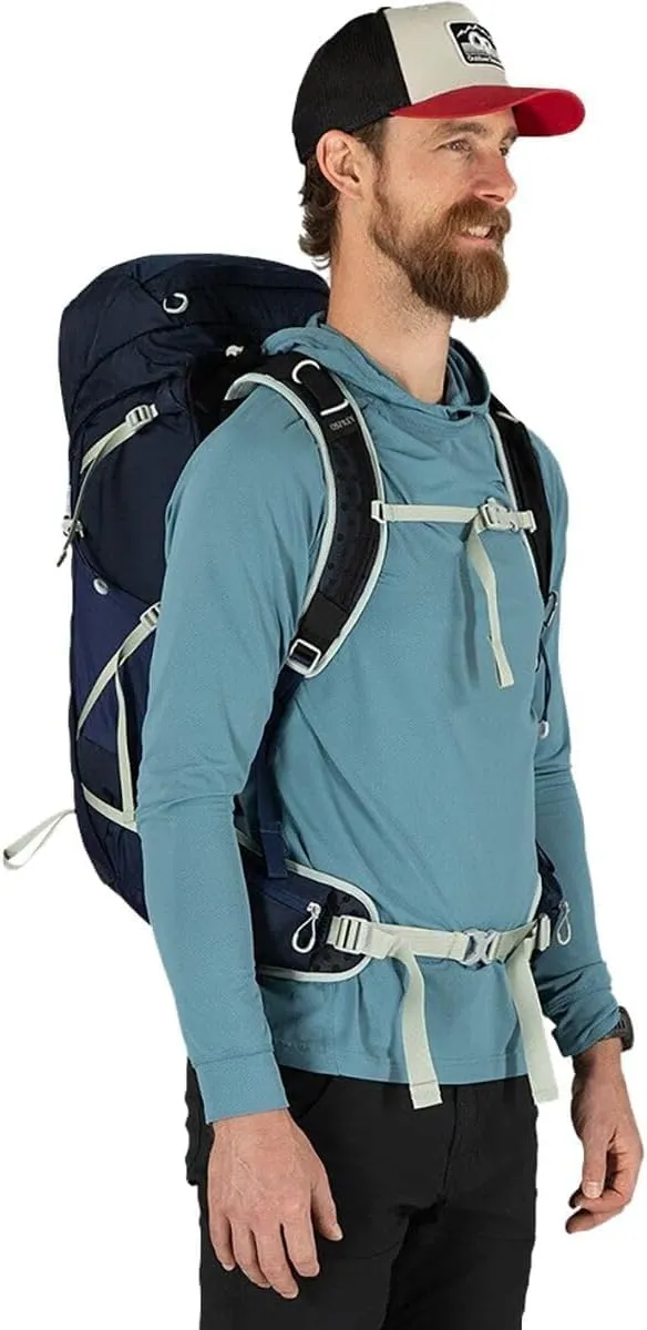 Osprey Talon 33L Men's Hiking Backpack with Hipbelt, Sawdust/Earl Grey, L/XL