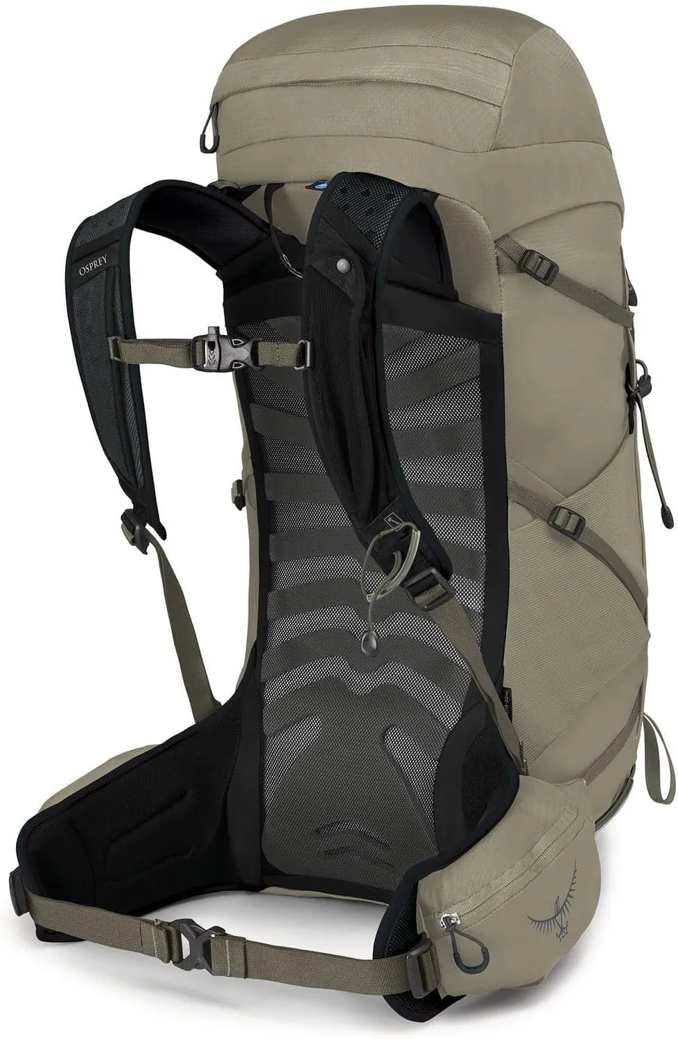 Osprey Talon 33L Men's Hiking Backpack with Hipbelt, Sawdust/Earl Grey, L/XL