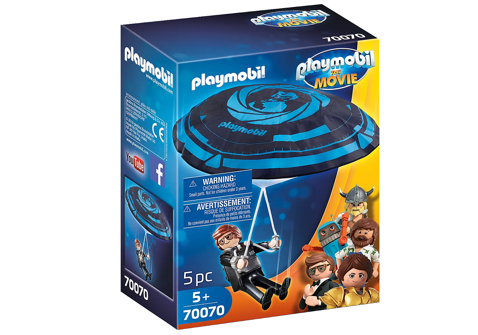 Playmobil The Movie Rex Dasher with Parachute 70070