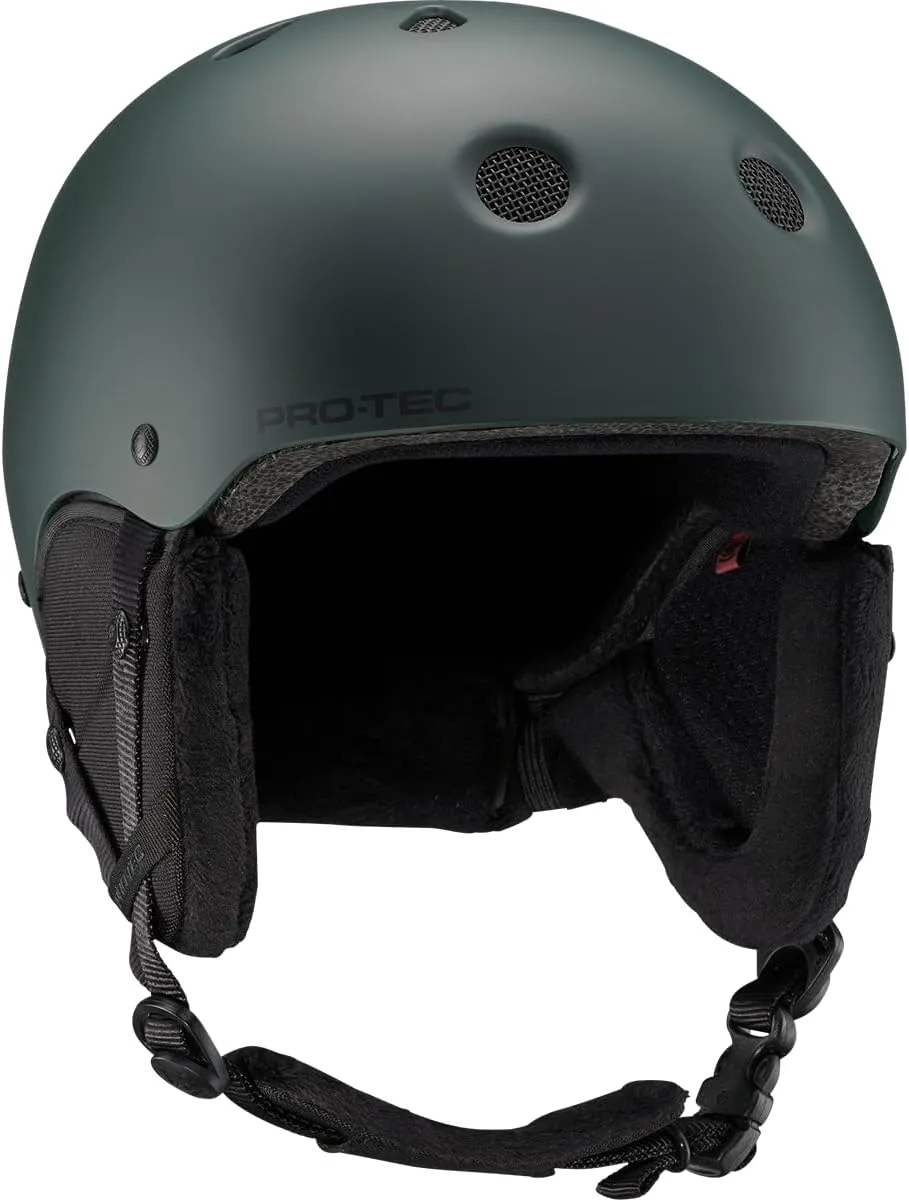 Pro-Tec Classic Certified Snow Helmet, Ideal for Snowboarding and Skiing. Also Certified for Skateboarding and Bicycling- Medium  Matte Fir