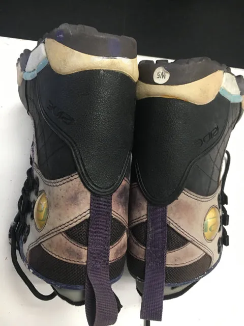 Ride Nova Grey Womens Size 5 Used Snowboard Boots