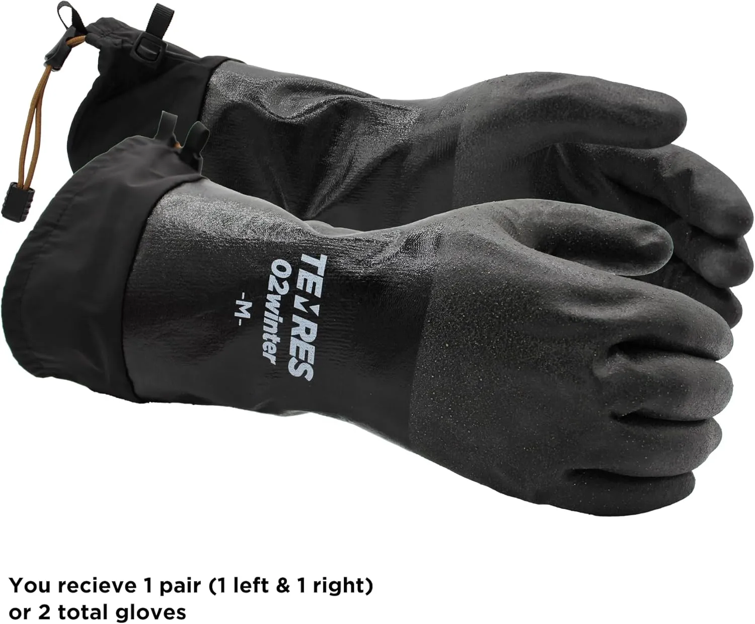 SHOWA 282-02 Waterproof Breathable Insulated Winter/Ski/Ice Glove with Extended Cuff (1 Pair)