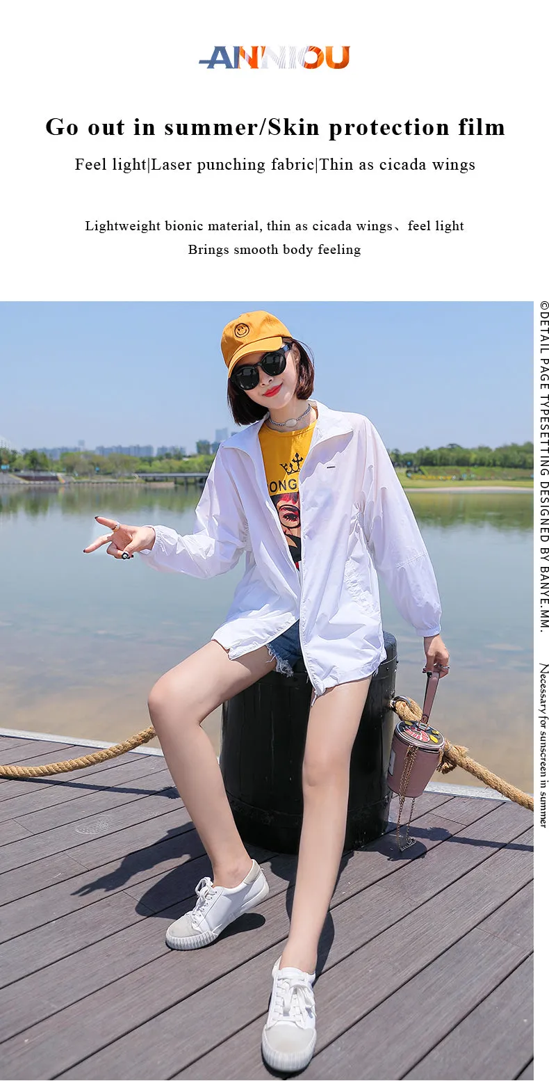 Sidiou Group Hot Sale Fashion Solid Color Sunscreen Clothing With Earphone Hole Outdoor UV Protection Clothing
