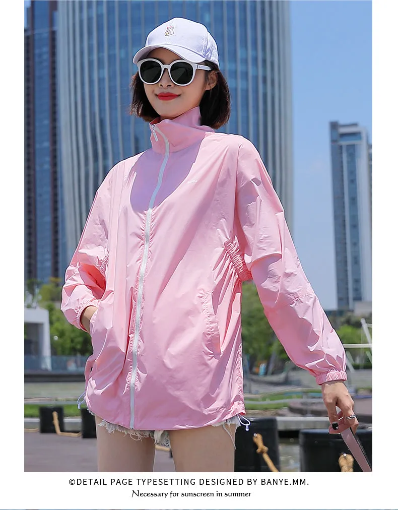 Sidiou Group Hot Sale Fashion Solid Color Sunscreen Clothing With Earphone Hole Outdoor UV Protection Clothing