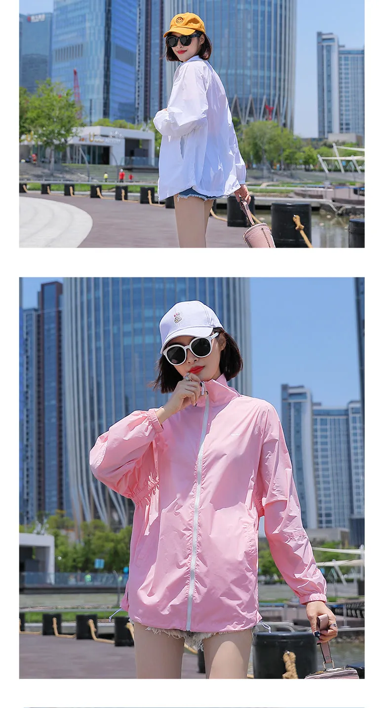 Sidiou Group Hot Sale Fashion Solid Color Sunscreen Clothing With Earphone Hole Outdoor UV Protection Clothing