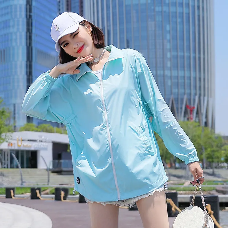 Sidiou Group Hot Sale Fashion Solid Color Sunscreen Clothing With Earphone Hole Outdoor UV Protection Clothing