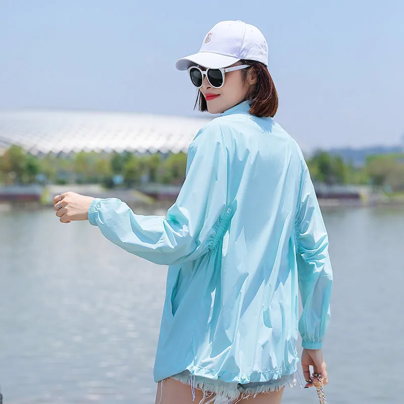 Sidiou Group Hot Sale Fashion Solid Color Sunscreen Clothing With Earphone Hole Outdoor UV Protection Clothing