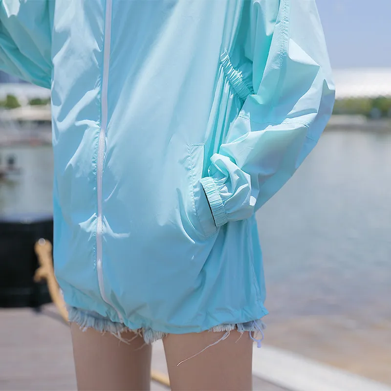 Sidiou Group Hot Sale Fashion Solid Color Sunscreen Clothing With Earphone Hole Outdoor UV Protection Clothing