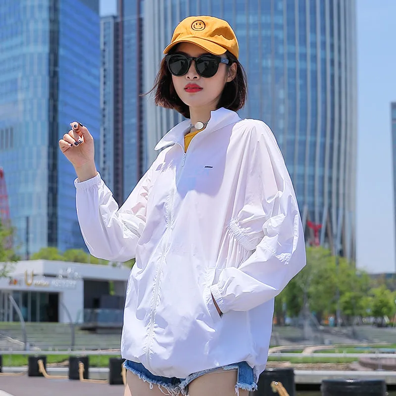 Sidiou Group Hot Sale Fashion Solid Color Sunscreen Clothing With Earphone Hole Outdoor UV Protection Clothing